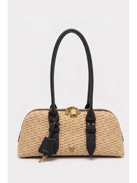 PINKO PINKO Torebka Bowling Escape Bag Horizontal Brązowy