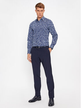 Boss Košulja H-Hank-Kent-C1-214 50502661 Tamnoplava Slim Fit