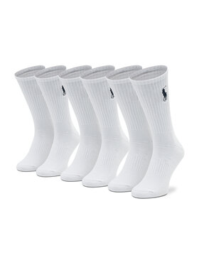 Polo Ralph Lauren Polo Ralph Lauren Set di 3 paia di calzini lunghi unisex 449858064001 Bianco