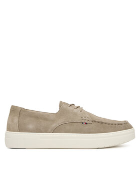 Tommy Hilfiger Tommy Hilfiger Polobotky Casual Suede Stitch Toe Hybrid FM0FM05707 Béžová
