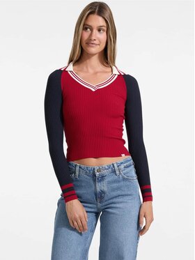 Guess Jeans Guess Jeans Sweter 177475 Czerwony Classic Fit