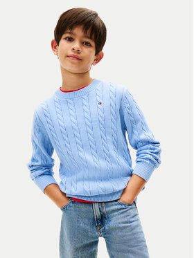 Tommy Hilfiger Tommy Hilfiger Svetr KB0KB09753 Světle modrá Regular Fit