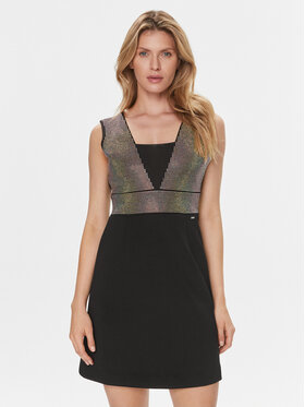 Guess Guess Коктейльна сукня Farah W4RK55 KC2C0 Чорний Regular Fit