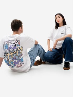Smerfy Smerfy T-Shirt 113793 Biały Oversize