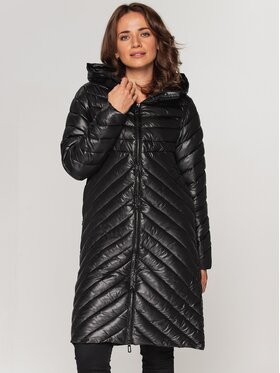 Perso Perso Zimní kabát BLH211007F Černá Regular Fit