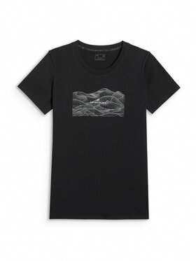 4F 4F T-Shirt TREKKING Czarny Regular Fit