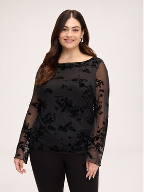 Fiorella Rubino Fiorella Rubino T-Shirt G098L009485N033 Czarny Regular Fit