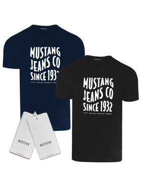 Mustang Mustang T-Shirt KM017 Kolorowy Comfortable Fit