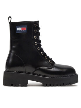 Tommy Jeans Tommy Jeans Schnürstiefeletten Urban Tommy Jeans Lace Up Boot EN0EN01995 Schwarz