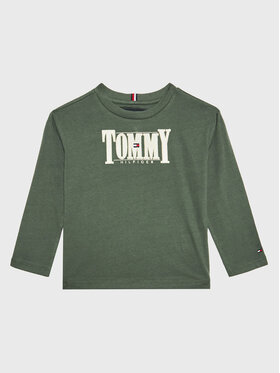 Tommy Hilfiger Tommy Hilfiger Bluse Cord Aplique KB0KB07791 M Grün Regular Fit