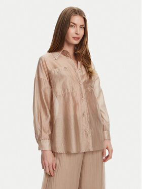 Bomboogie Bomboogie Hemd SW9007TLYA5 Beige Relaxed Fit