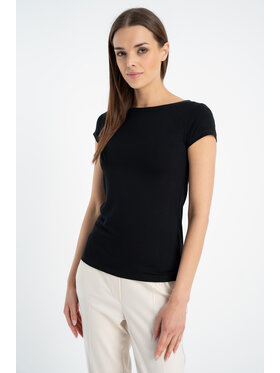 CLICK CLICK Bluzka 72-013 Czarny Slim Fit