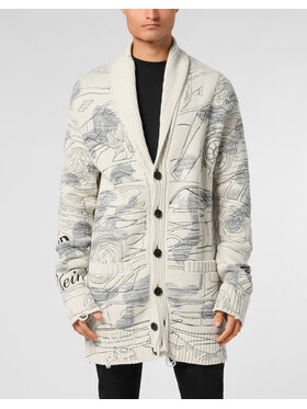 PHILIPP PLEIN PHILIPP PLEIN Kardigan 23403 Béžová Regular Fit