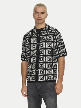 Only & Sons Only & Sons Πουκάμισο Bart 22033329 Μαύρο Relaxed Fit
