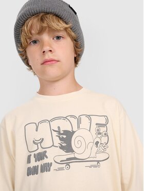 4F 4F T-Shirt 4FJRAW25TTSHM3208-12S Biały Oversize