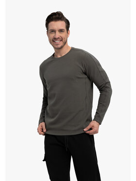 Volcano Volcano Longsleeve L-FAR Szary Regular Fit