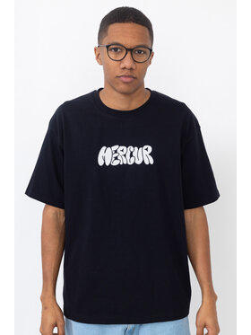 Mercur Mercur T-Shirt Mural Czarny Relaxed Fit