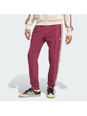 adidas adidas Spodnie materiałowe 157189 Czerwony Slim Fit