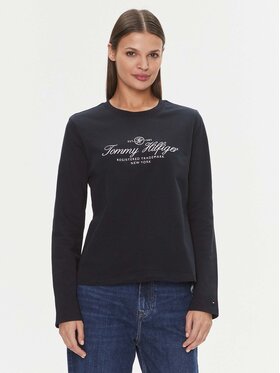 Tommy Hilfiger Tommy Hilfiger Блуза WW0WW40292 Тъмносин Regular Fit
