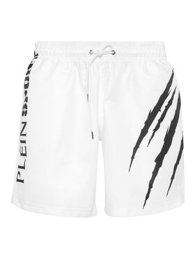 Plein Sport Plein Sport Pantaloncini sportivi 28339 Bianco Jogger Fit