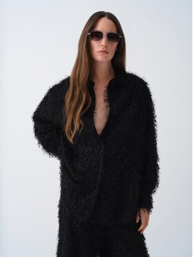 La Mania La Mania Koszula NUIT Czarny Basic Fit