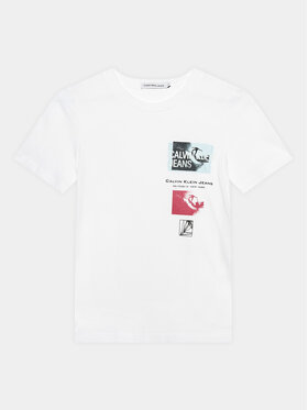 Calvin Klein Jeans Calvin Klein Jeans T-Shirt Photograph IB0IB02014 Λευκό Regular Fit