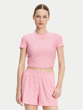 Guess Guess Marškinėliai V5GP21 KCT02 Rožinė Regular Fit
