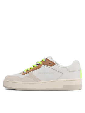 Calvin Klein Jeans Tenisice Basket Cupsole Fluo Contrast YW0YW00920 Bijela