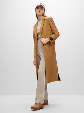 Hugo Hugo Volneni plašč Mojeni 50475786 Rjava Relaxed Fit