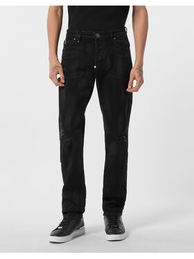 PHILIPP PLEIN PHILIPP PLEIN Džínsy 26879 Čierna Straight Fit