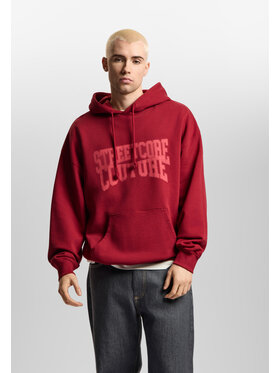 PROSTO. PROSTO. Bluza Street Couture Washed Czerwony Oversize