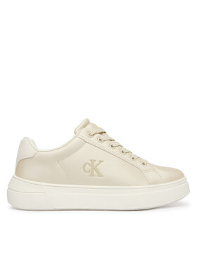 Calvin Klein Calvin Klein Sneakersy Low Cut Lace Up V3A9-83220-1688 Béžová