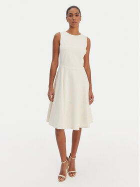 LAUREN RALPH LAUREN LAUREN RALPH LAUREN Φόρεμα κοκτέιλ 200980935002 Εκρού Slim Fit