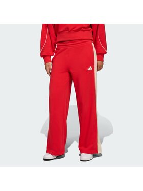 adidas adidas Spodnie materiałowe 159118 Czerwony Regular Fit