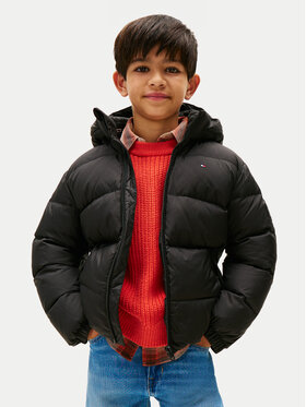 Tommy Hilfiger Tommy Hilfiger Vatovaná bunda Essential KB0KB10091 S Čierna Regular Fit