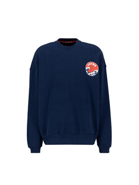 Alpha Industries Alpha Industries Bluza Japan Wave Warrior Sweatshirt Granatowy Relaxed Fit