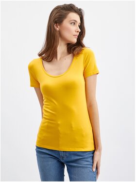 Orsay Orsay Koszula 154155217000__M Żółty Regular Fit