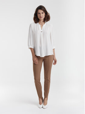 KMX KMX Fashion Bluzka 500770009 Biały Straight Fit
