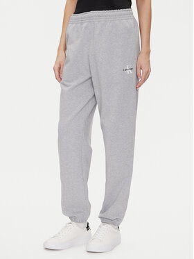Calvin Klein Jeans Calvin Klein Jeans Долнище анцуг Monologo LV047B235G Сив Regular Fit