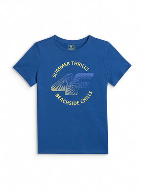 4F 4F T-Shirt BEACHSIDE CHILL Niebieski Loose Fit