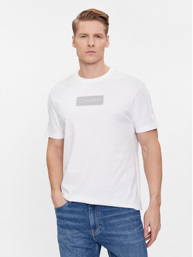 Calvin Klein Calvin Klein T-shirt Raised Rubber Logo T-Shirt K10K112403 Bianco Regular Fit