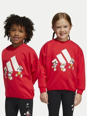 adidas adidas Світшот Disney Mickey Mouse JF3640 Червоний Loose Fit