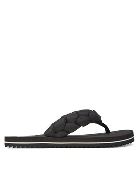 Tommy Jeans Tommy Jeans Flip flop Braided Thong Beach Sandal EN0EN02877 Negru