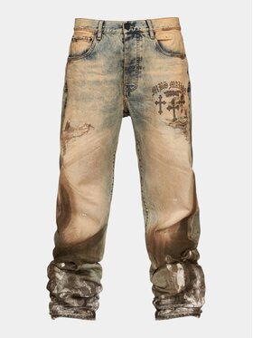MADE BY SOCIETY MADE BY SOCIETY Spodnie materiałowe REBEL PULSE - P17239 Niebieski Basic Fit