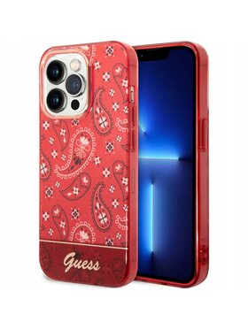 Guess Guess Etui na telefon Bandana Czerwony