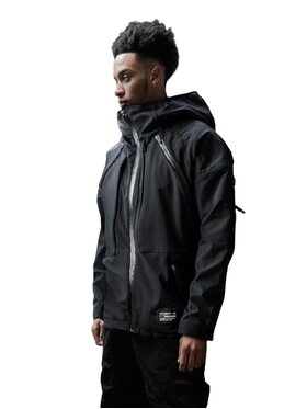 Point X Point X Kurtka przejściowa Kurtka Techwear Męska Czarna Point X Active Tech M Czarny Regular Fit