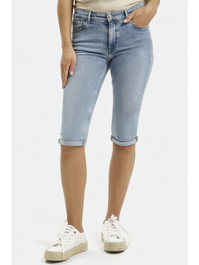 Cross Jeans Cross Jeans Szorty jeansowe P 457-036 Niebieski Slim Fit