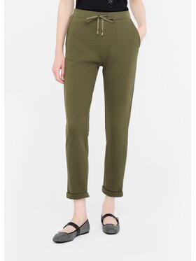 Liu Jo Liu Jo Spodnie materiałowe TF5296FS32190515 Zielony Regular Fit