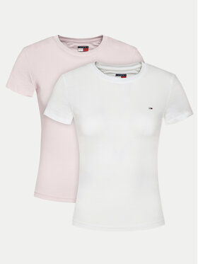 Tommy Jeans Tommy Jeans Komplet 2 t-shirtów DW0DW21366 Kolorowy Slim Fit