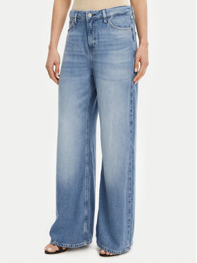 Guess Guess Jeansy W5GA82 D5B94 Niebieski Wide Leg